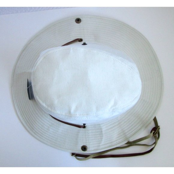 Men's Kodiak Rugged Outback Headwear Beige & Leather Strap - OS 100% Cotton NWT - Picture 15 of 16